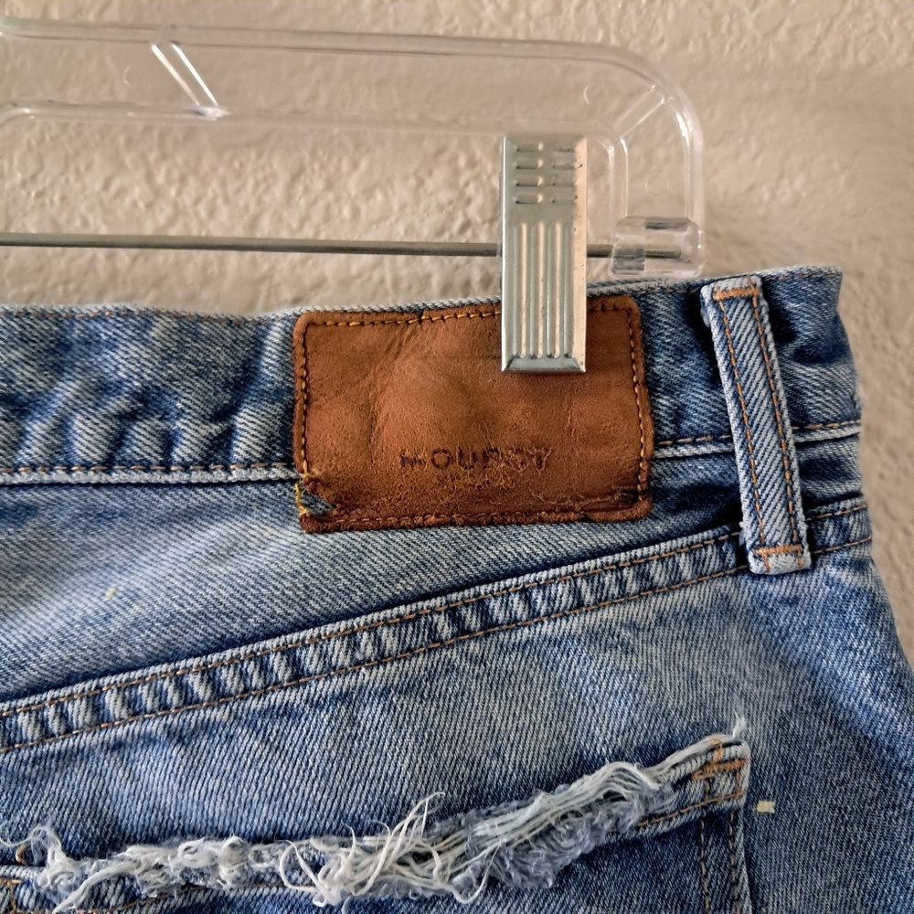 Moussy Vintage Keller Taper Jeans Cropped Blue 29 - Picture 8 of 11
